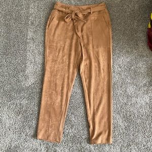 Suede Vici Pants with Belt